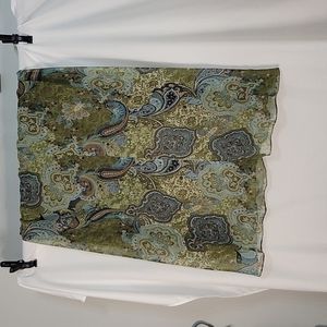 J.B.S. Ltd Women's Colorful Skirt with Paisley Pattern | Size 18W